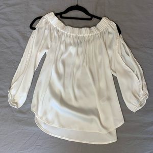 Express White Silky Blouse